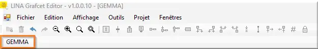 GEMMA sous Barre outils